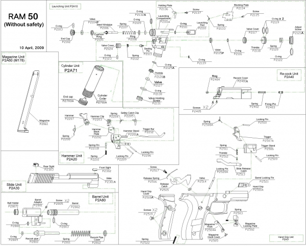 Spring Pin für RAM X50 /P226 original APS #P2211B