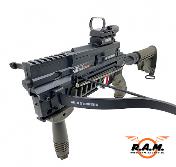 Steambow AR6 Stinger II Tactical ULTIMATE EDITION Bicolor Oliv Komplettset