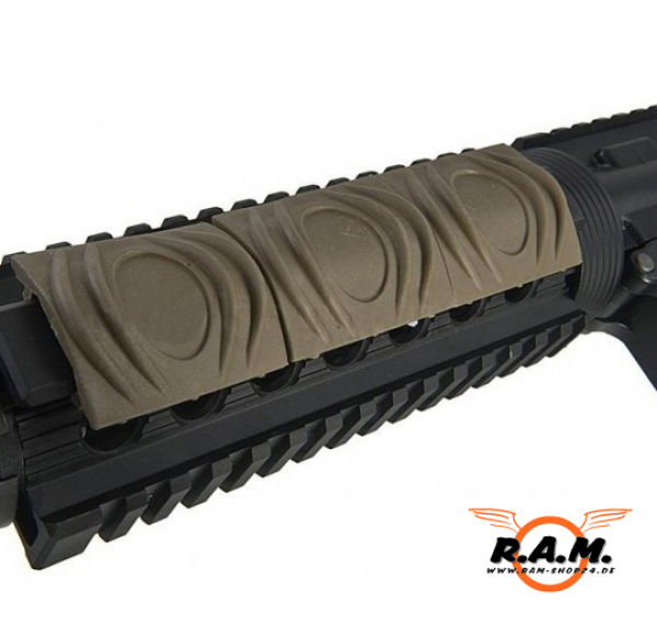 Rubber Rail Cover Dark Earth (10 Stück)