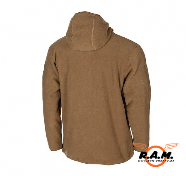 Tactical Fleece Jacke in coyote