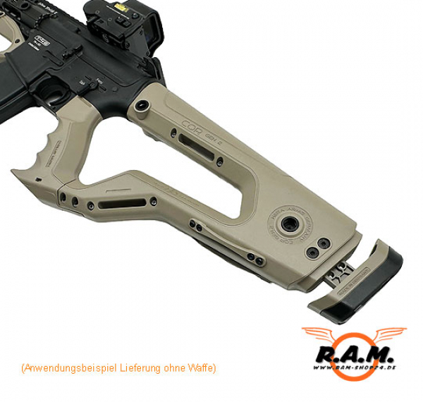 Hera Arms CQR GEN2 Hinterschaft, Tan, AR15 /M4 passend