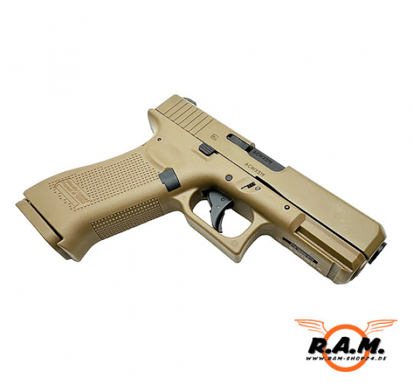 CO2 Non Blowback Luftpistole Glock 19X 4.5mm (.177) BB Tan