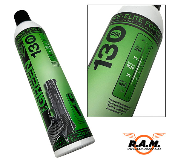 Umarex Elite Force Green Gas mit Silikon 600ml, 130 PSI