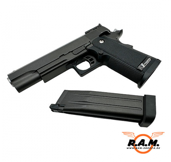 WE Hi-Capa 5.1 GBB Airsoft Pistole (Einzelstück Defekt mit Magazin)