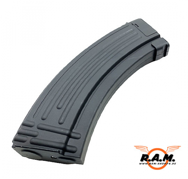 Magazin AK für Gel Blaster 8mm High Cap, 250 Schuss, schwarz