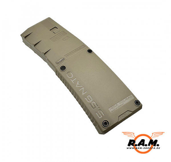 HERA H3L PRO Magazin für AR15 & Clone, tan, 10 Schuss