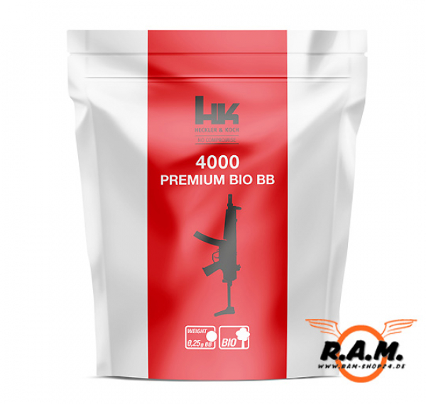 Heckler & Koch Red Premium BIO BBs, 0,25g, 4000 Stück