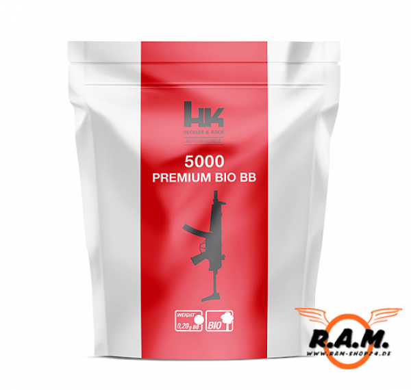 Heckler & Koch Red Premium BIO BBs, 0,20g, 5000 Stück