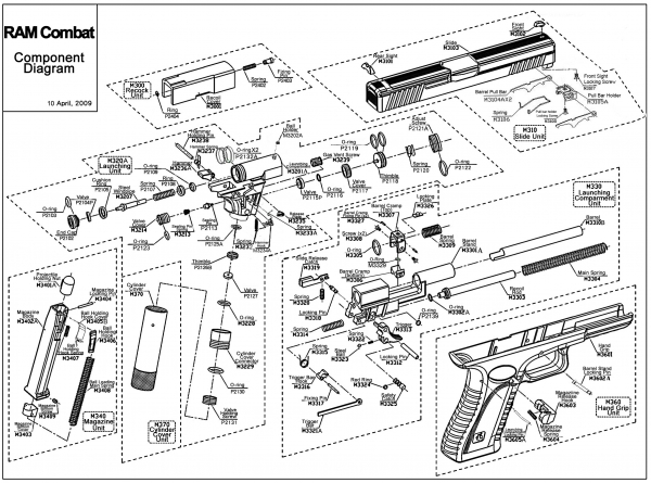 Feder für RAM Combat original APS #M3206