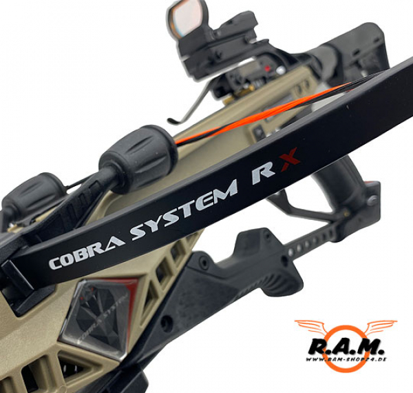 Armbrust Cobra RX 130 lbs im Set inkl. Red Dot Pistolengriff Sling und 6 Carbon Pfeile